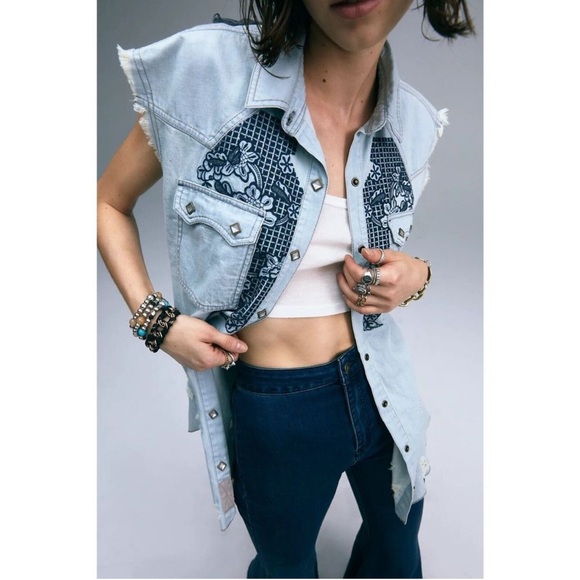 USA Biker Design Biker Rally Frayed, Sleeveless MYRTLE BEACH 2011 Shirt, sz. L. - Picture 2 of 12